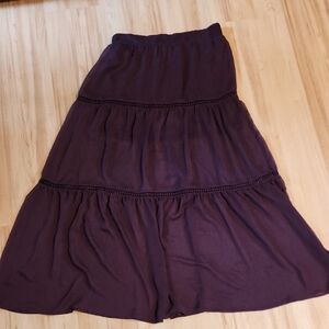 Express Deep Purple Maxi Skirt